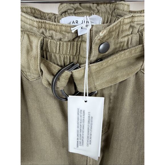 NWT Dear John Another Love Khaki Pockets Button Zip Mini Skirt #1204 Size XS - Picture 3 of 3